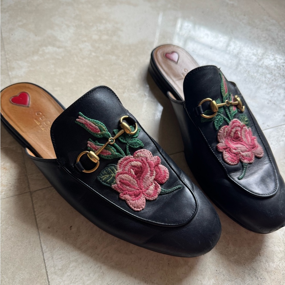 Authentic Gucci Princeton Leather Loafers/ Flats 🖤🌸💐